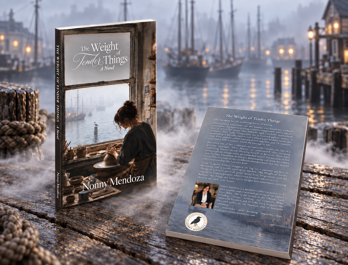 The Weight of Tender Things — book cover mockup